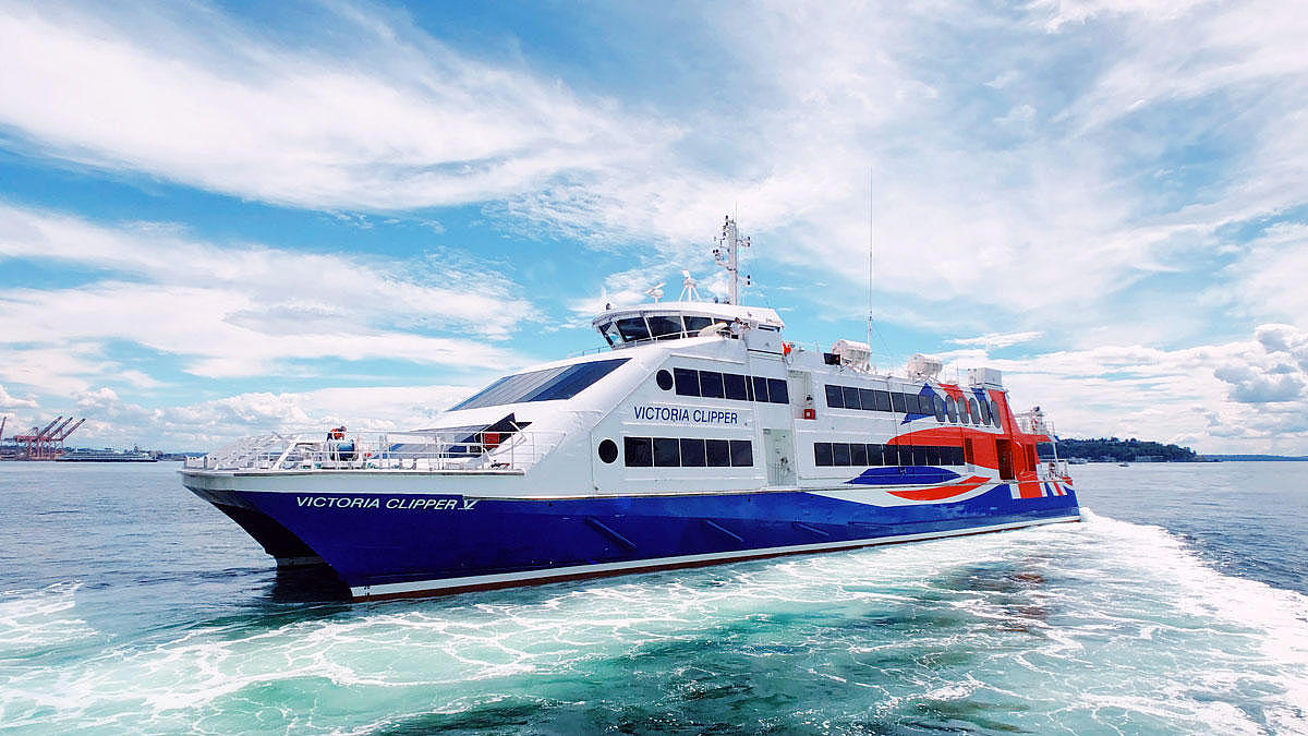 Portside of the HSC Victoria Clipper V.