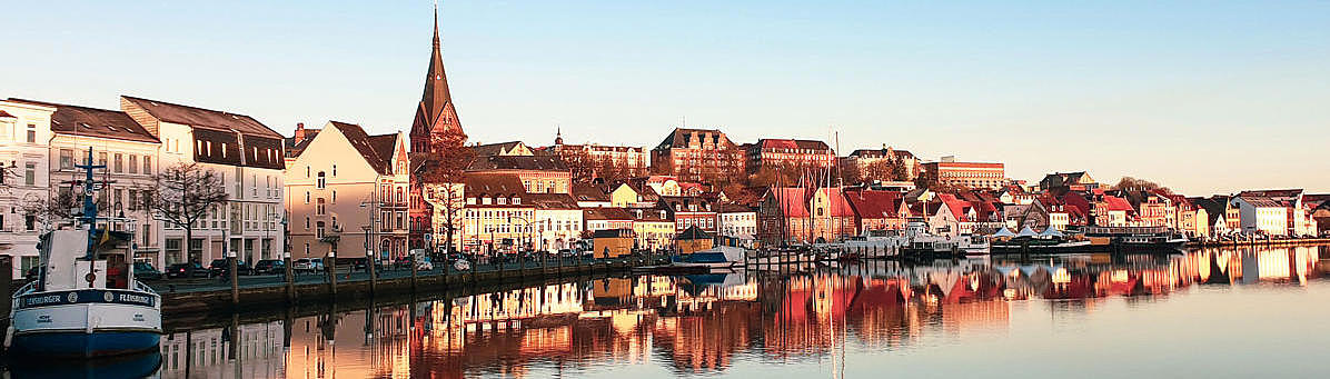 The harbour of Flensburg.