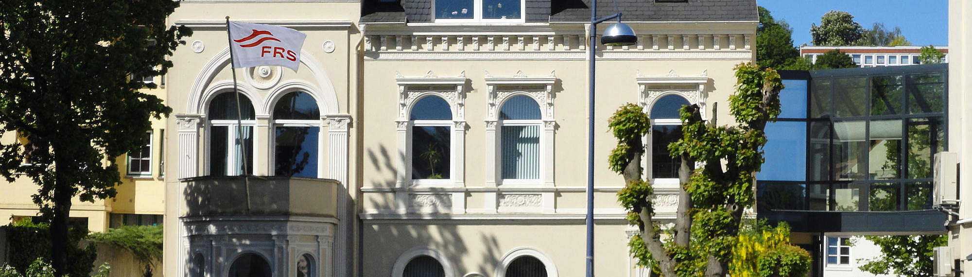 The FRS Headquarter, a nice building with a front yard across the street.