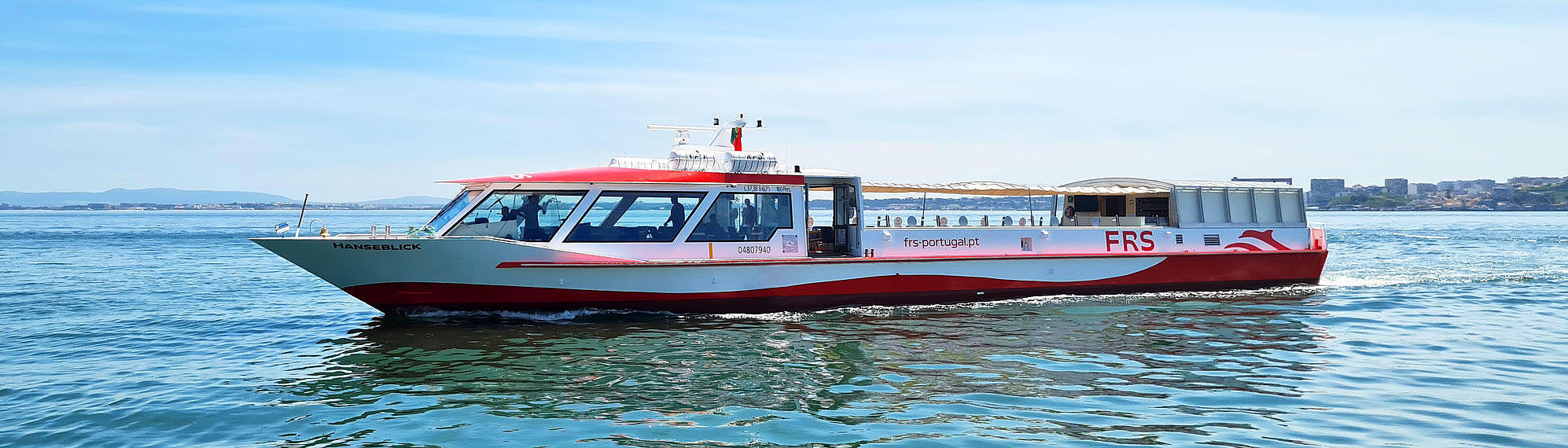The "Hanseblick" on river Tagus in Lisbon.