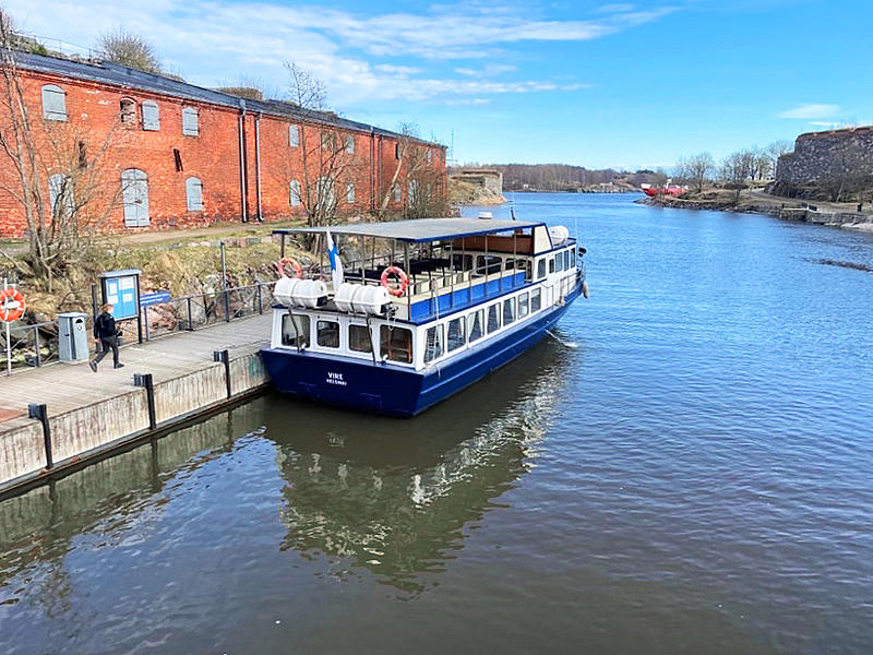 The Finnish MS "Vire" at pier.