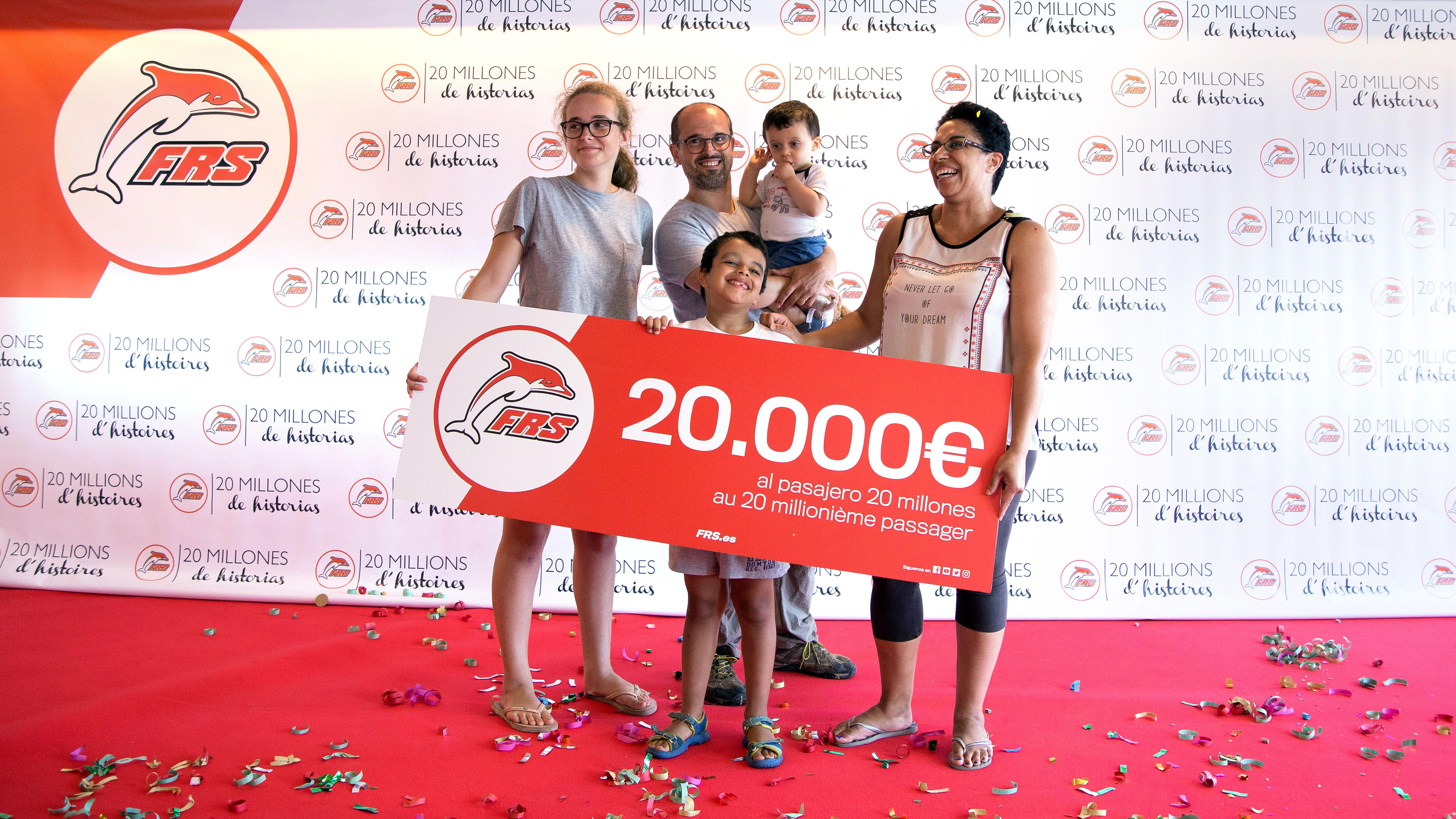 20 millionth passenger of FRS Iberia.