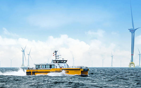 Windcat in an offshore wind farm.