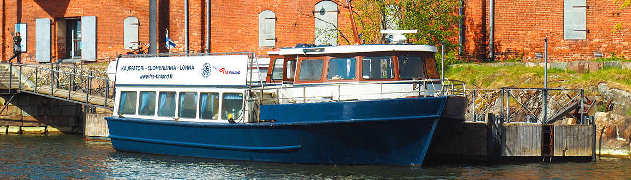 The passenger ferry "Wellamo" at pier.