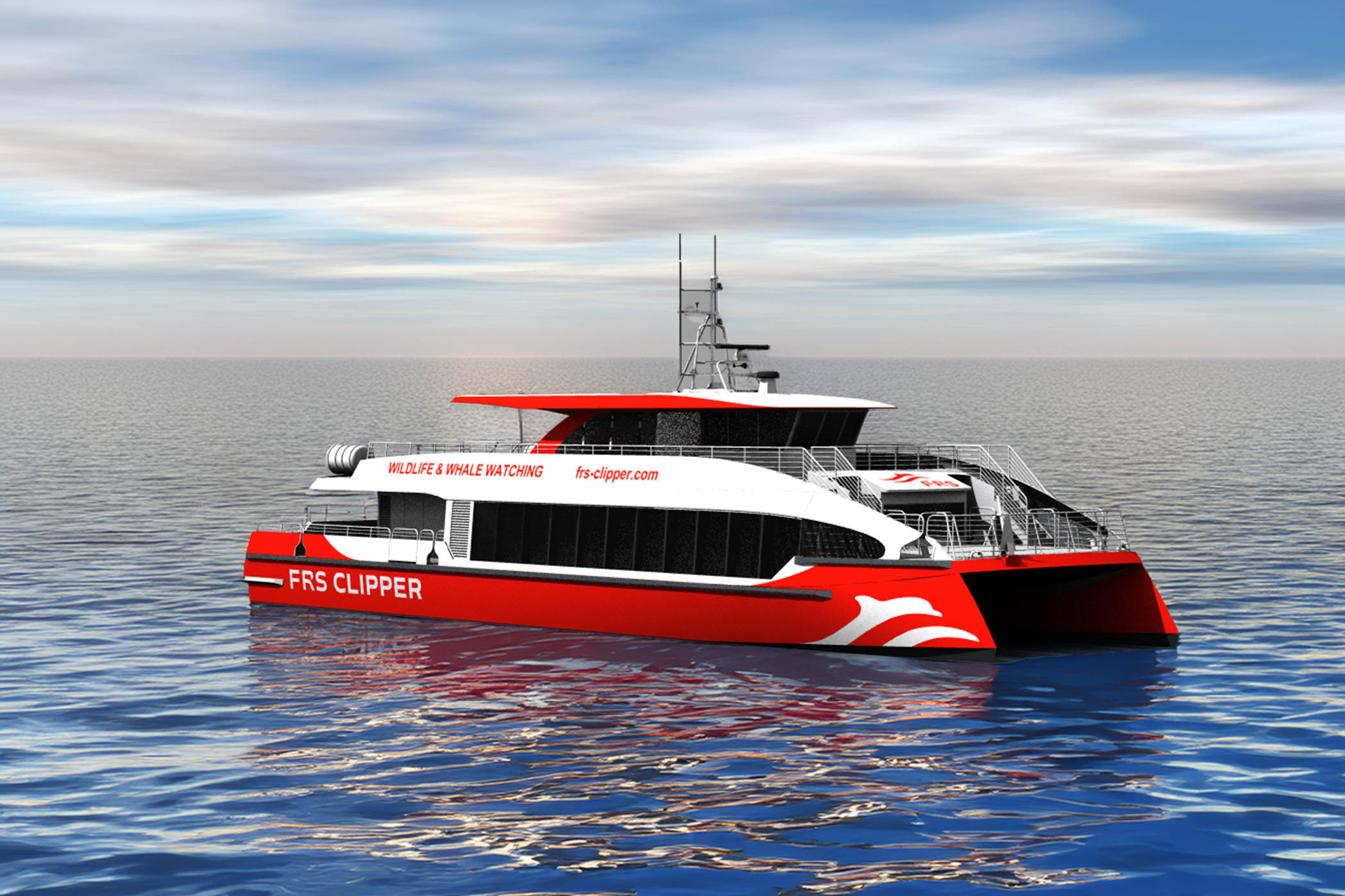 Rendering of a ship from the starboard side