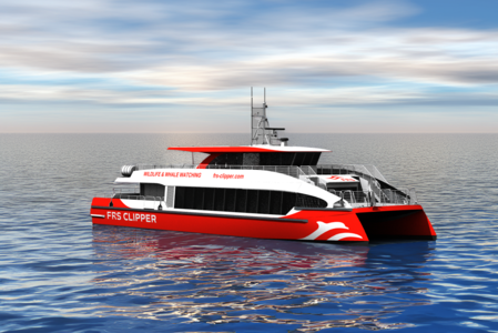 Rendering of a ship from the starboard side